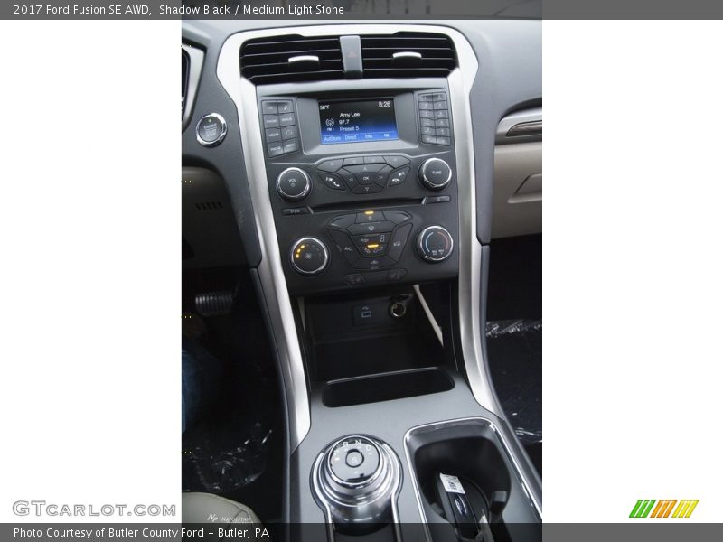 Shadow Black / Medium Light Stone 2017 Ford Fusion SE AWD