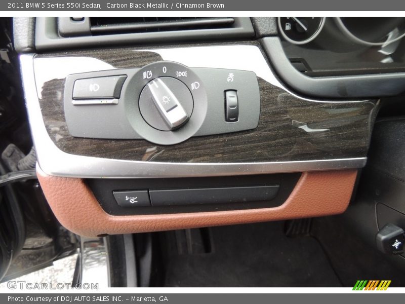 Carbon Black Metallic / Cinnamon Brown 2011 BMW 5 Series 550i Sedan