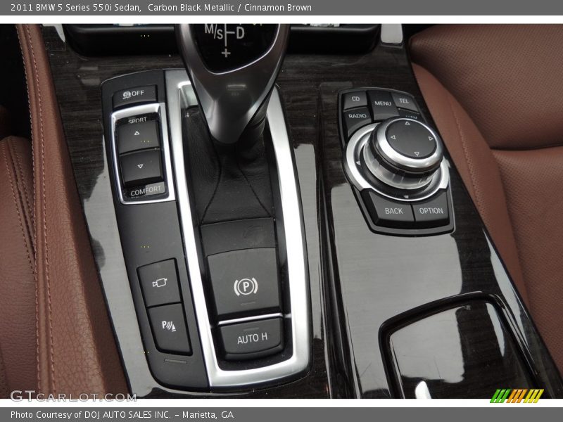 Carbon Black Metallic / Cinnamon Brown 2011 BMW 5 Series 550i Sedan