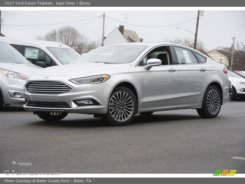 Ingot Silver / Ebony 2017 Ford Fusion Titanium
