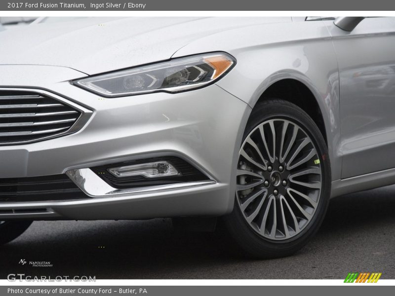 Ingot Silver / Ebony 2017 Ford Fusion Titanium