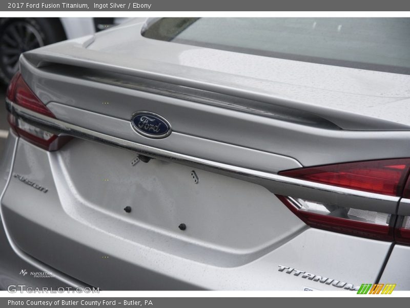 Ingot Silver / Ebony 2017 Ford Fusion Titanium