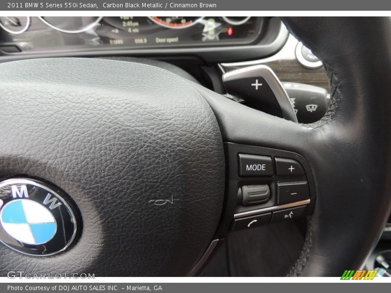 Carbon Black Metallic / Cinnamon Brown 2011 BMW 5 Series 550i Sedan