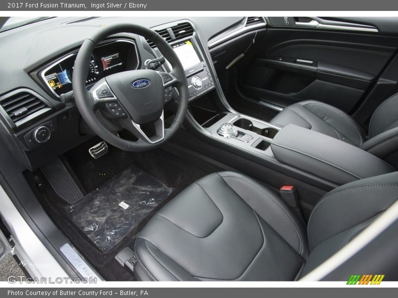 Ingot Silver / Ebony 2017 Ford Fusion Titanium