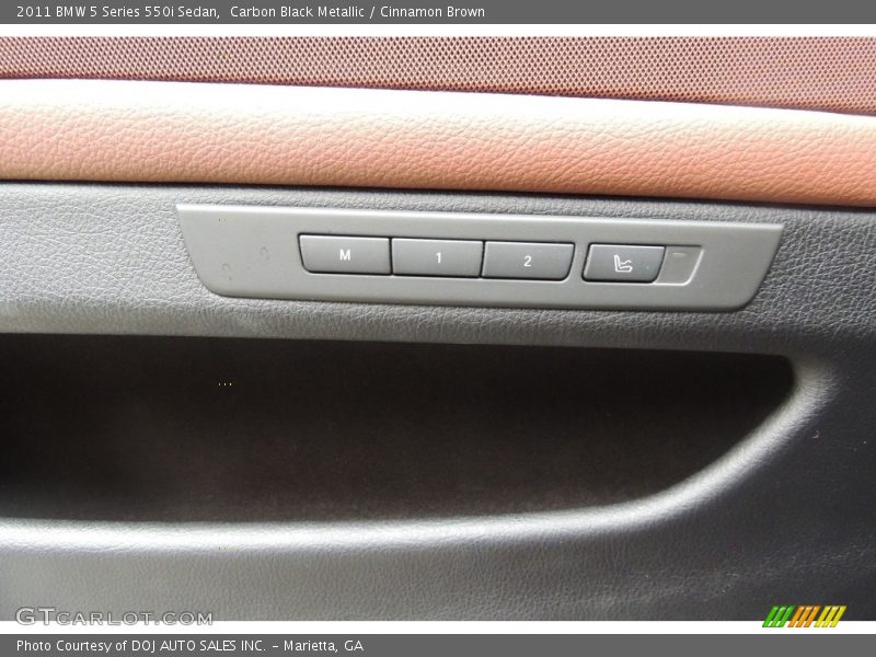 Carbon Black Metallic / Cinnamon Brown 2011 BMW 5 Series 550i Sedan