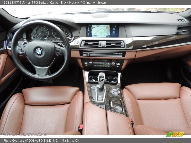 Carbon Black Metallic / Cinnamon Brown 2011 BMW 5 Series 550i Sedan