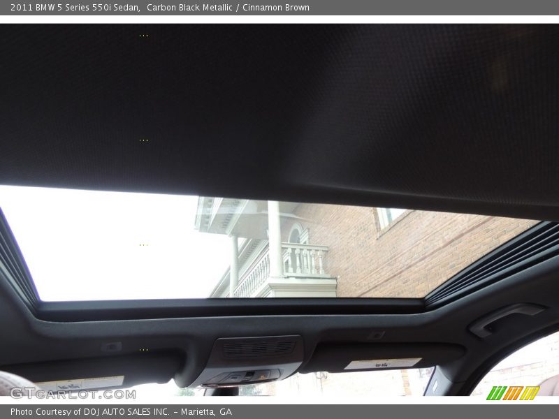 Carbon Black Metallic / Cinnamon Brown 2011 BMW 5 Series 550i Sedan