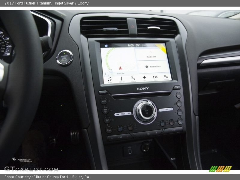 Ingot Silver / Ebony 2017 Ford Fusion Titanium