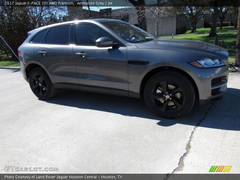 Ammonite Grey / Jet 2017 Jaguar F-PACE 35t AWD Premium