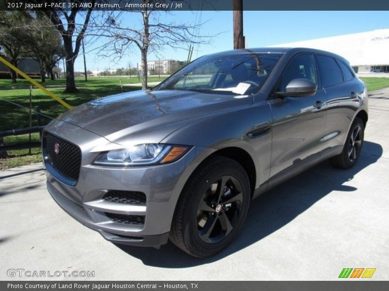 Ammonite Grey / Jet 2017 Jaguar F-PACE 35t AWD Premium