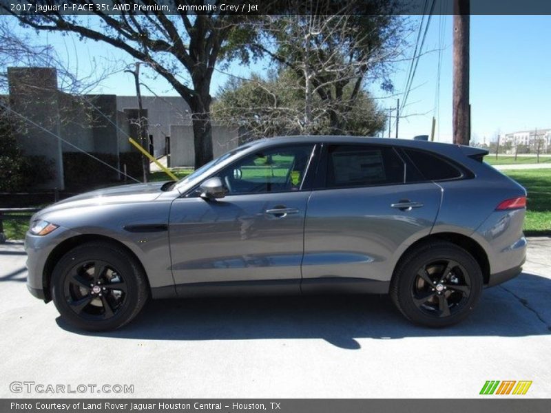 Ammonite Grey / Jet 2017 Jaguar F-PACE 35t AWD Premium