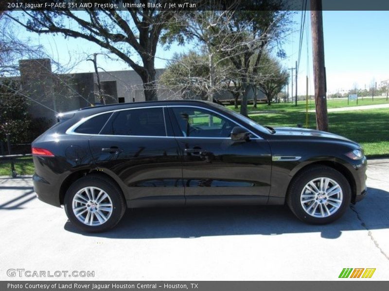 Ultimate Black / Jet w/Tan 2017 Jaguar F-PACE 35t AWD Prestige