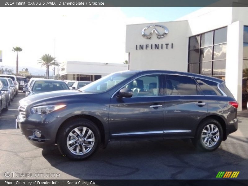 Diamond Slate / Graphite 2014 Infiniti QX60 3.5 AWD