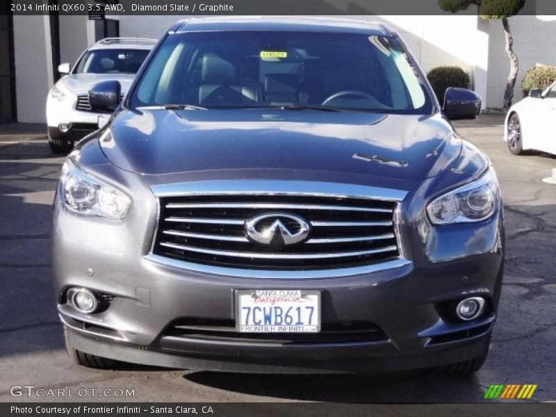 Diamond Slate / Graphite 2014 Infiniti QX60 3.5 AWD