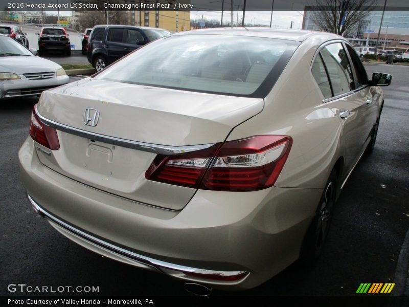 Champagne Frost Pearl / Ivory 2016 Honda Accord LX Sedan