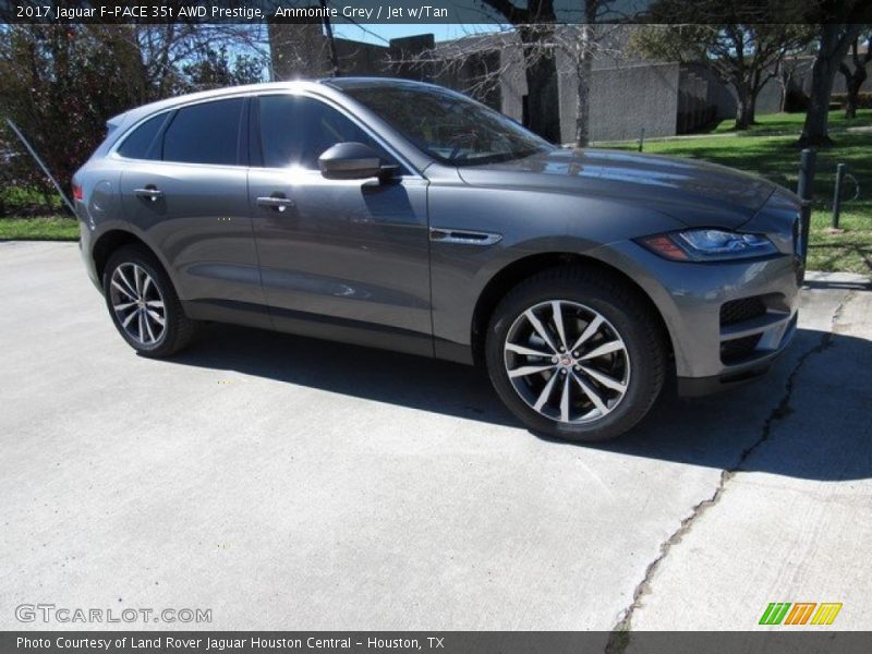 Ammonite Grey / Jet w/Tan 2017 Jaguar F-PACE 35t AWD Prestige