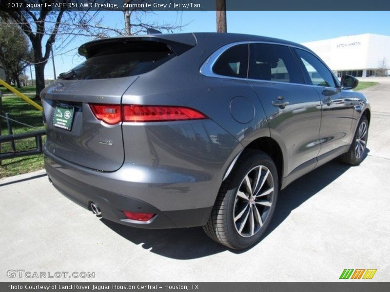 Ammonite Grey / Jet w/Tan 2017 Jaguar F-PACE 35t AWD Prestige