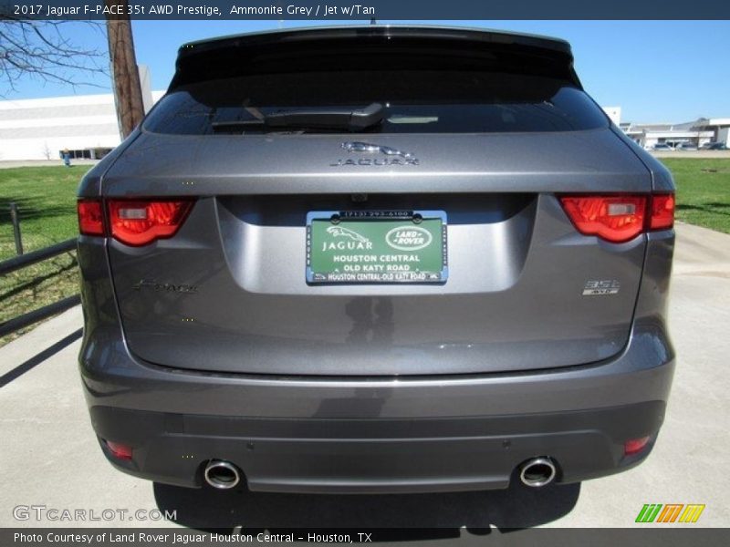Ammonite Grey / Jet w/Tan 2017 Jaguar F-PACE 35t AWD Prestige