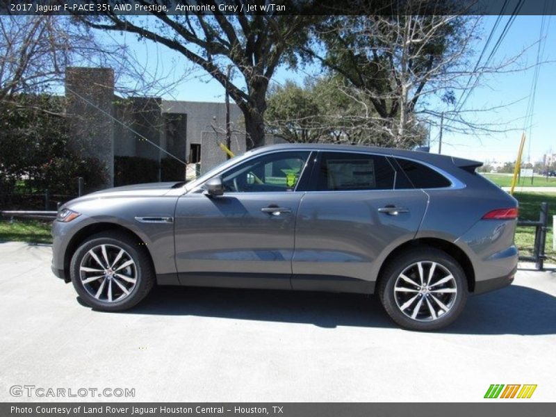 Ammonite Grey / Jet w/Tan 2017 Jaguar F-PACE 35t AWD Prestige