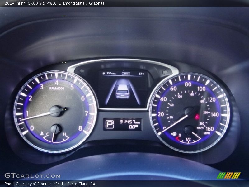 Diamond Slate / Graphite 2014 Infiniti QX60 3.5 AWD