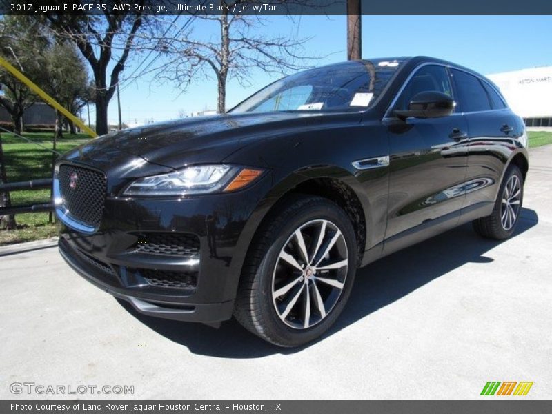 Ultimate Black / Jet w/Tan 2017 Jaguar F-PACE 35t AWD Prestige