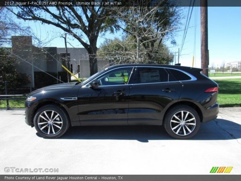 Ultimate Black / Jet w/Tan 2017 Jaguar F-PACE 35t AWD Prestige