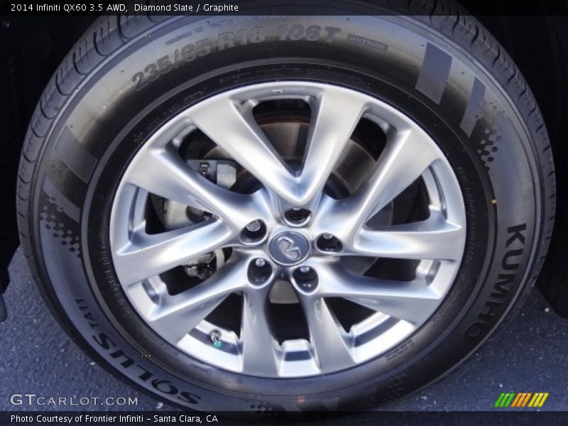 Diamond Slate / Graphite 2014 Infiniti QX60 3.5 AWD