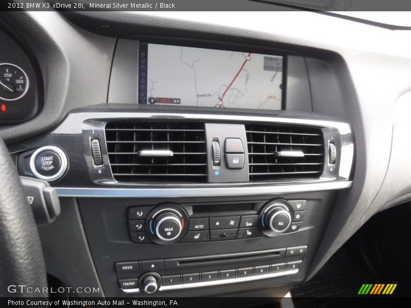 Mineral Silver Metallic / Black 2012 BMW X3 xDrive 28i