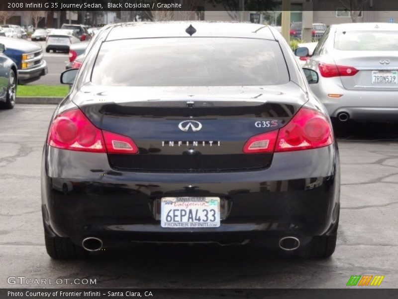 Black Obsidian / Graphite 2008 Infiniti G 35 Journey Sedan