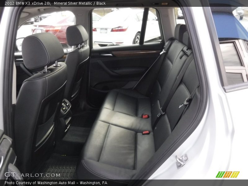 Mineral Silver Metallic / Black 2012 BMW X3 xDrive 28i