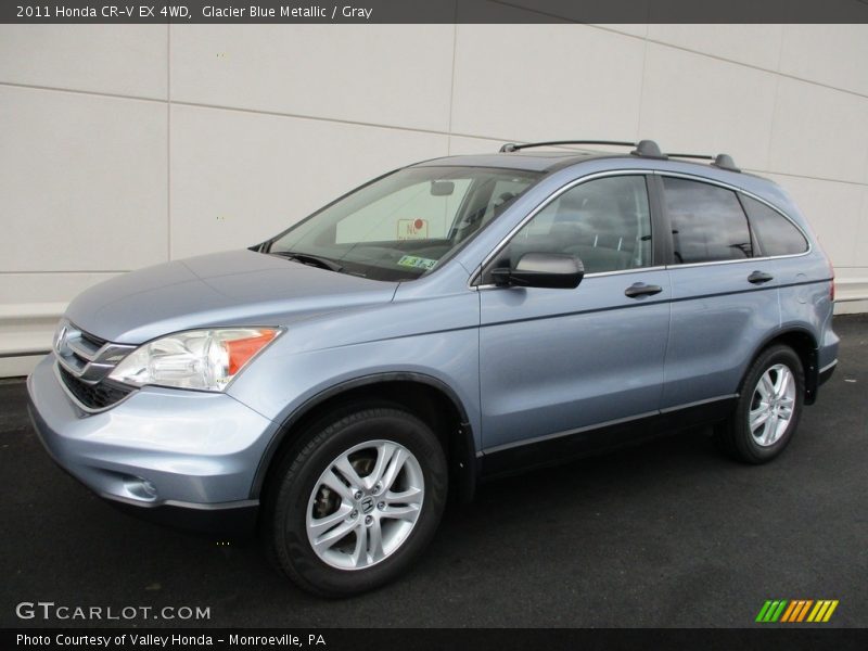 Glacier Blue Metallic / Gray 2011 Honda CR-V EX 4WD
