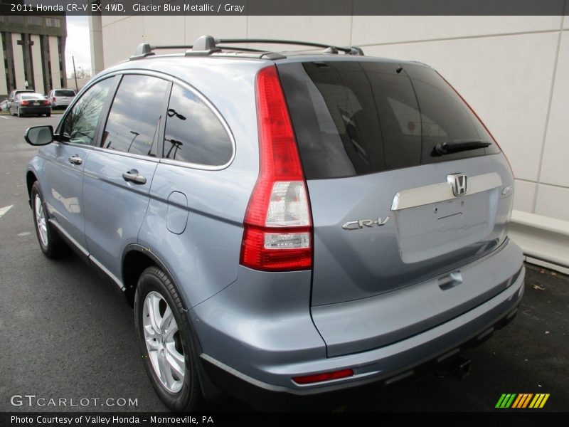 Glacier Blue Metallic / Gray 2011 Honda CR-V EX 4WD