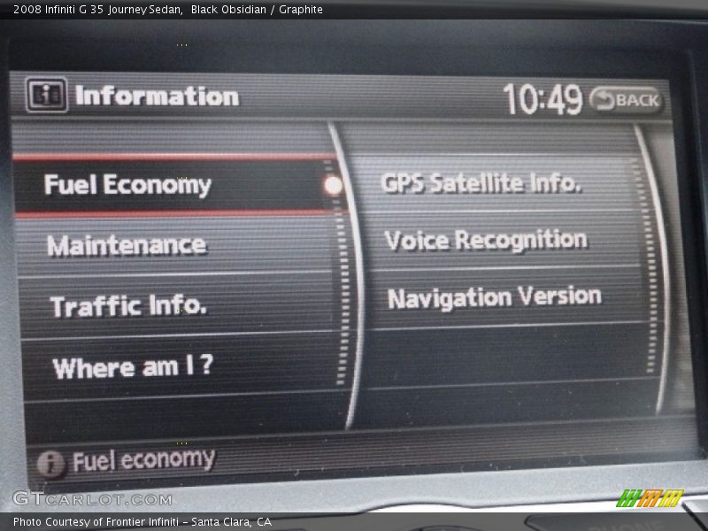 Black Obsidian / Graphite 2008 Infiniti G 35 Journey Sedan