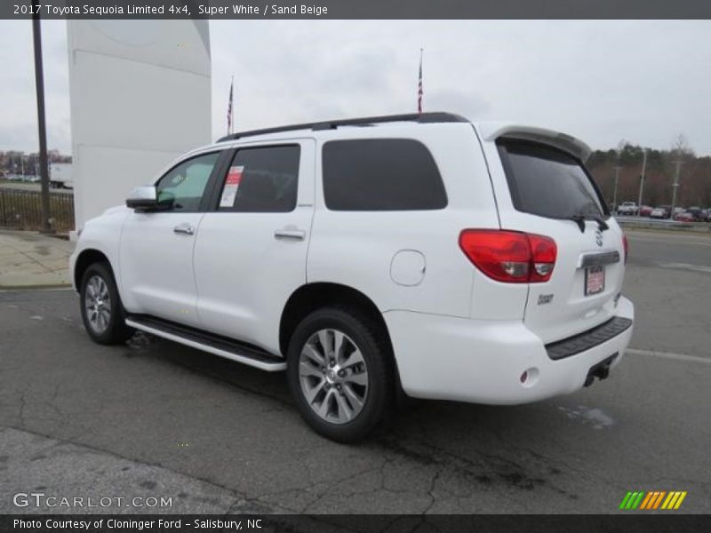 Super White / Sand Beige 2017 Toyota Sequoia Limited 4x4