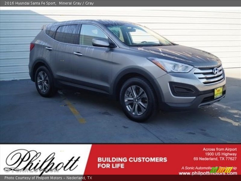 Mineral Gray / Gray 2016 Hyundai Santa Fe Sport
