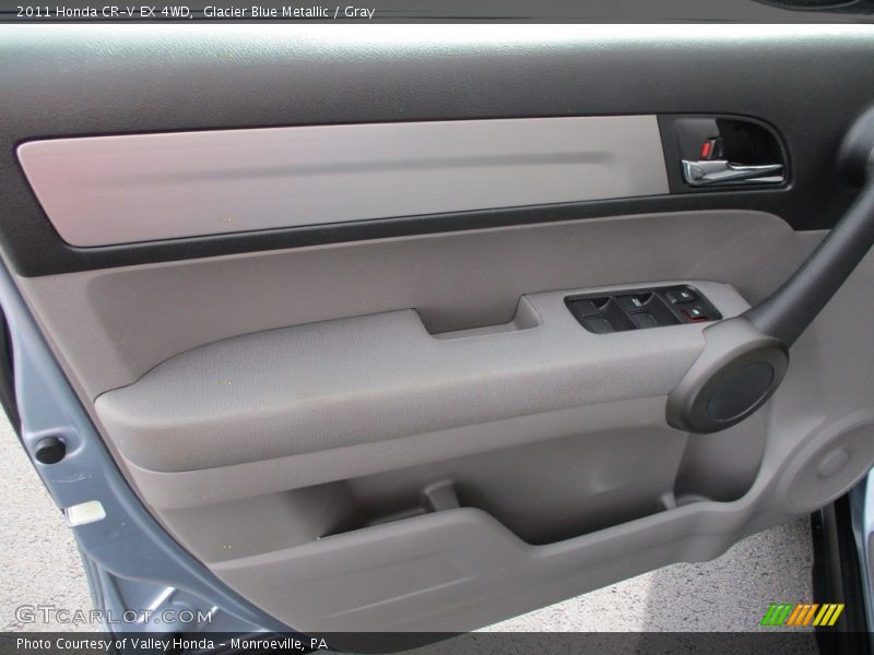Glacier Blue Metallic / Gray 2011 Honda CR-V EX 4WD
