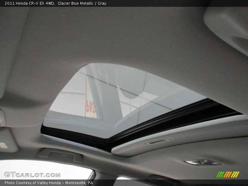 Glacier Blue Metallic / Gray 2011 Honda CR-V EX 4WD