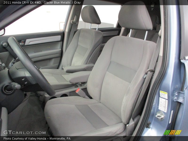 Glacier Blue Metallic / Gray 2011 Honda CR-V EX 4WD