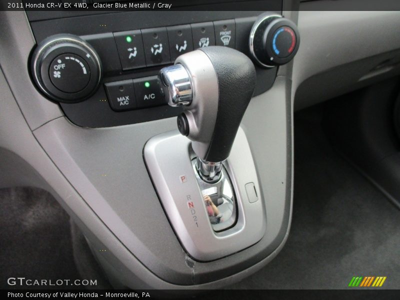 Glacier Blue Metallic / Gray 2011 Honda CR-V EX 4WD