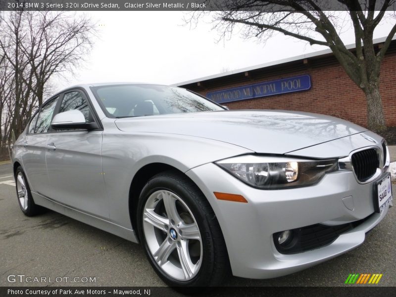 Glacier Silver Metallic / Black 2014 BMW 3 Series 320i xDrive Sedan