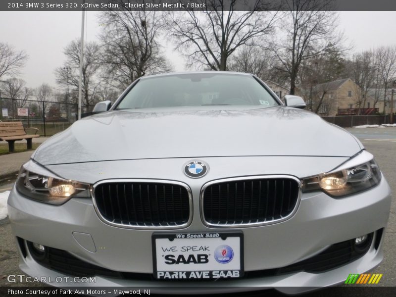 Glacier Silver Metallic / Black 2014 BMW 3 Series 320i xDrive Sedan