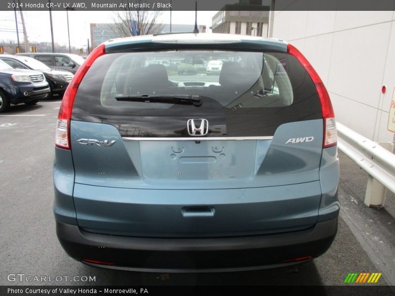 Mountain Air Metallic / Black 2014 Honda CR-V LX AWD