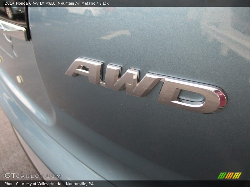 Mountain Air Metallic / Black 2014 Honda CR-V LX AWD