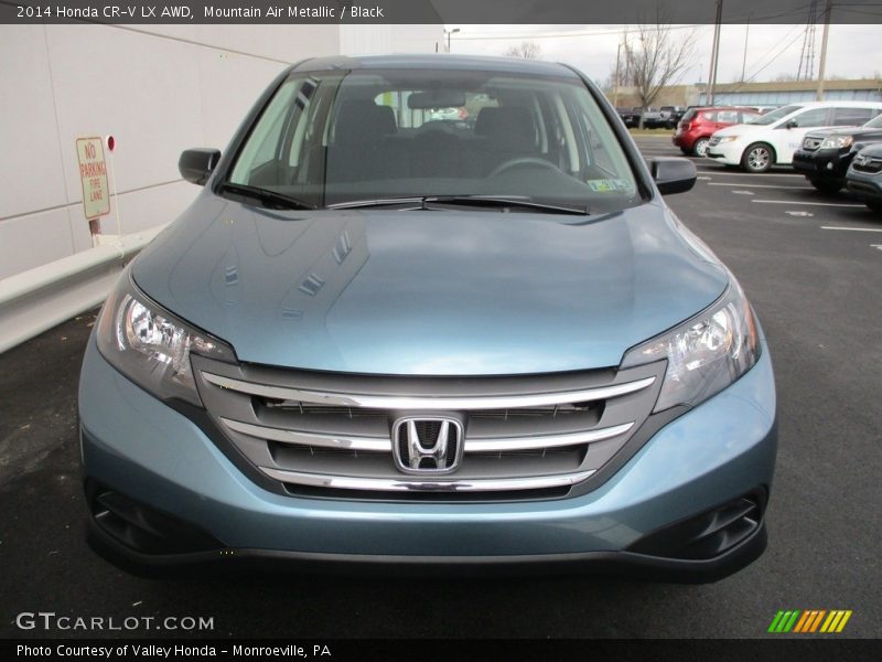 Mountain Air Metallic / Black 2014 Honda CR-V LX AWD