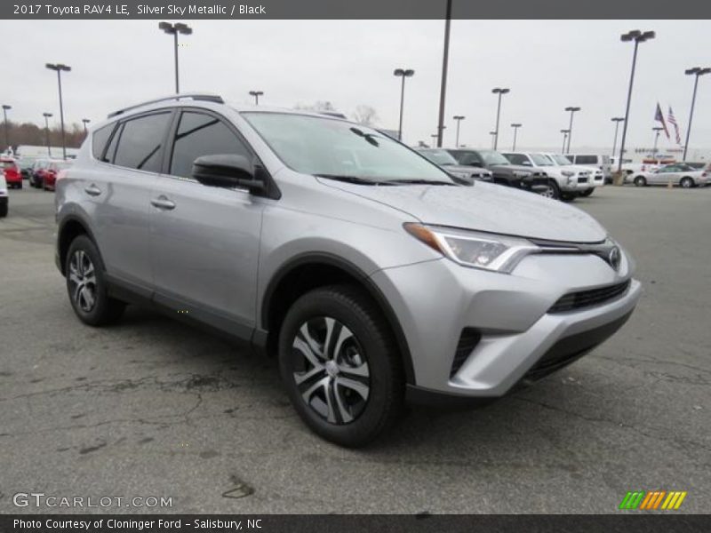 Silver Sky Metallic / Black 2017 Toyota RAV4 LE