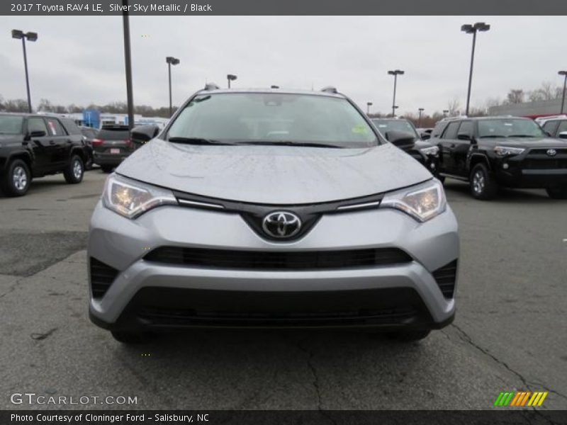 Silver Sky Metallic / Black 2017 Toyota RAV4 LE