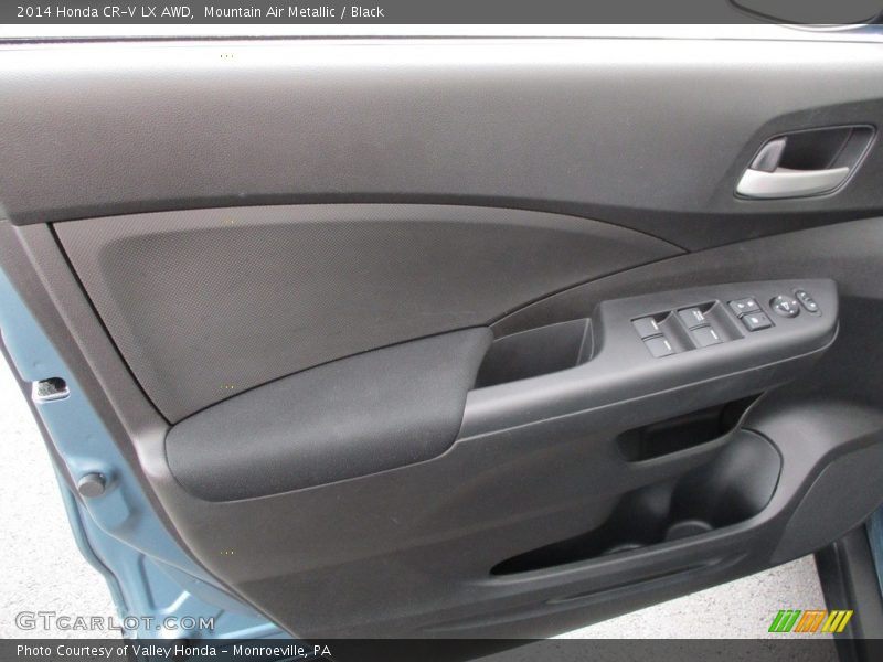 Mountain Air Metallic / Black 2014 Honda CR-V LX AWD