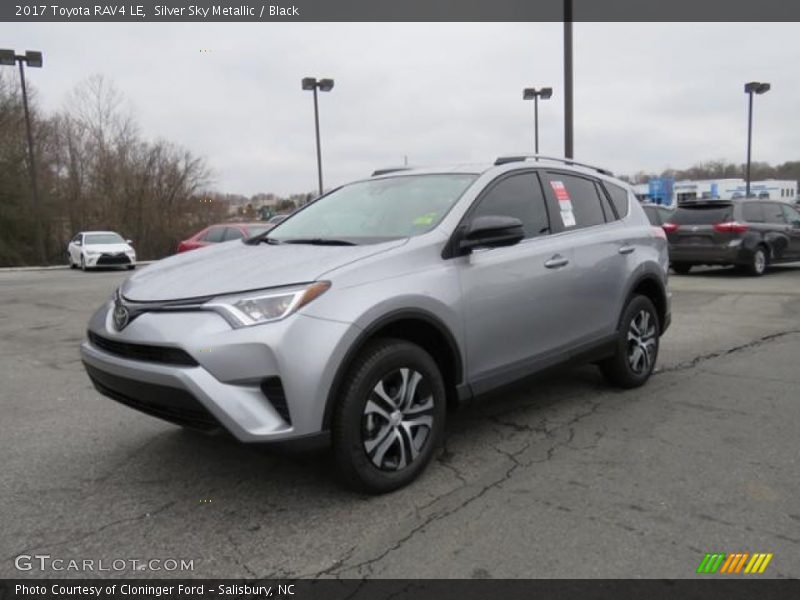 Silver Sky Metallic / Black 2017 Toyota RAV4 LE