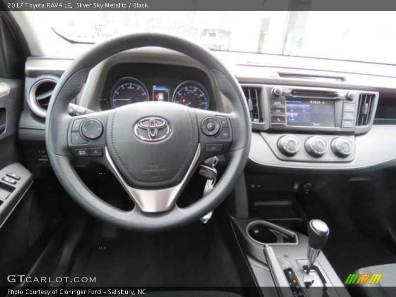 Silver Sky Metallic / Black 2017 Toyota RAV4 LE