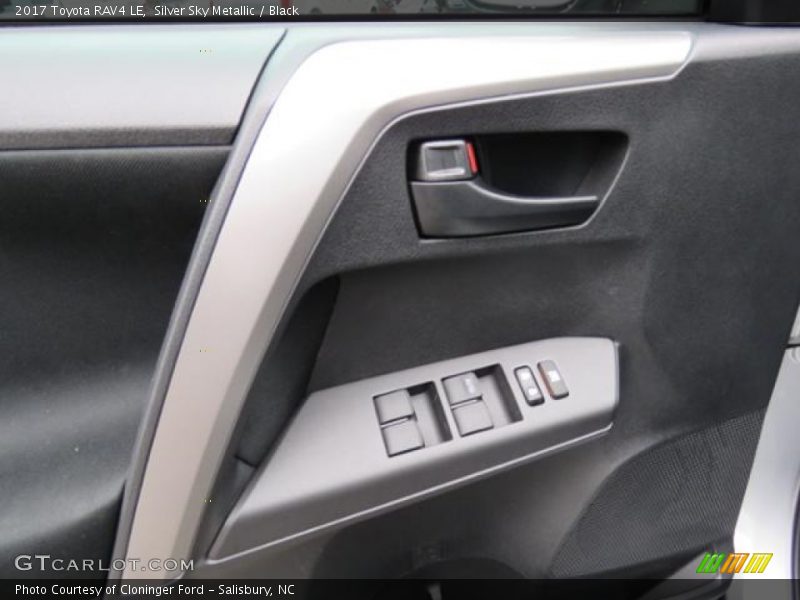 Silver Sky Metallic / Black 2017 Toyota RAV4 LE